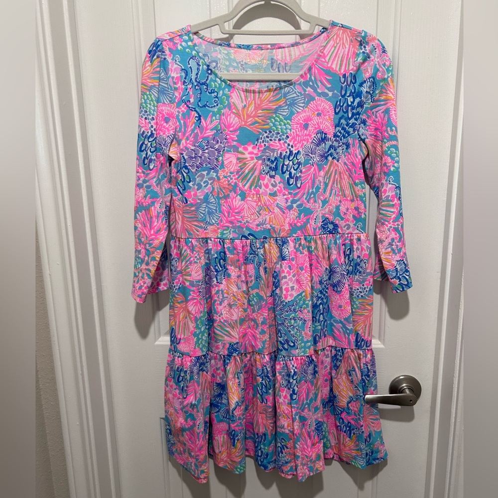 Lilly Pulitzer - Geanna Swing Dress - Small - Splendor in the Sand